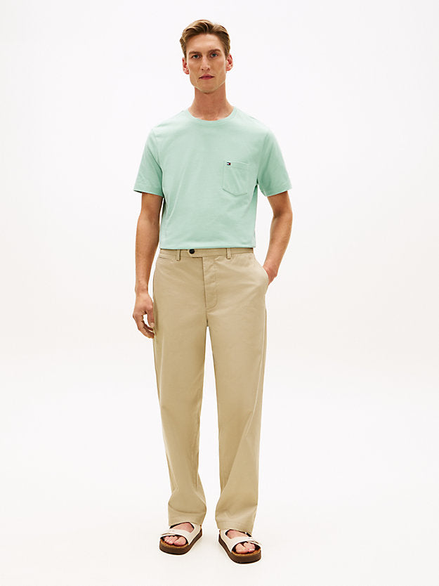 Patch Pocket Jersey Crew Neck T-Shirt