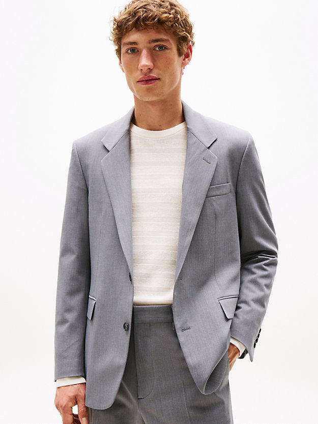 Twill Single Breasted Blazer WiWool
