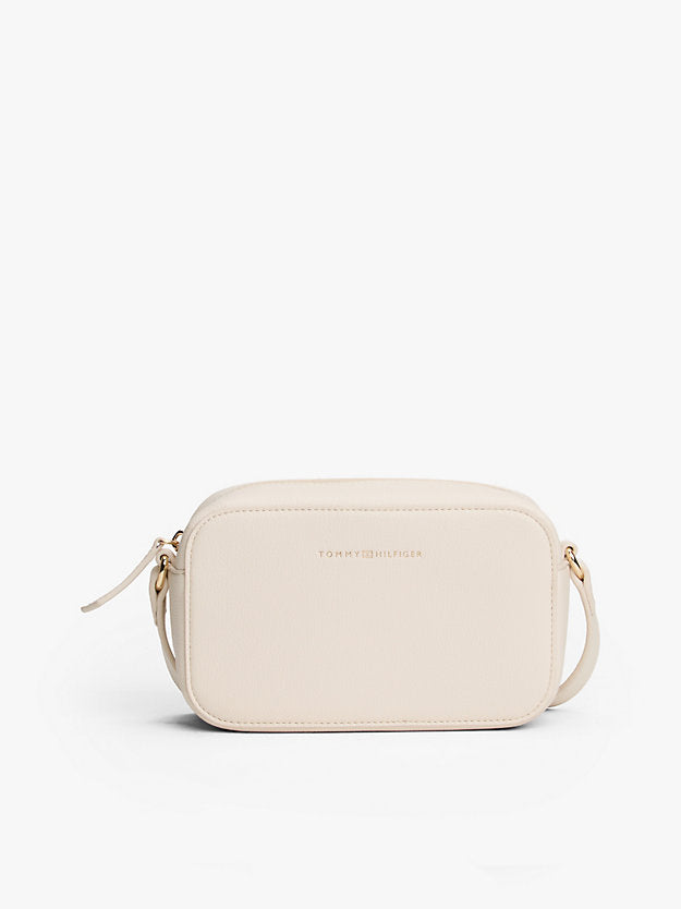 Metallic Logo Crossbody Camera Bag