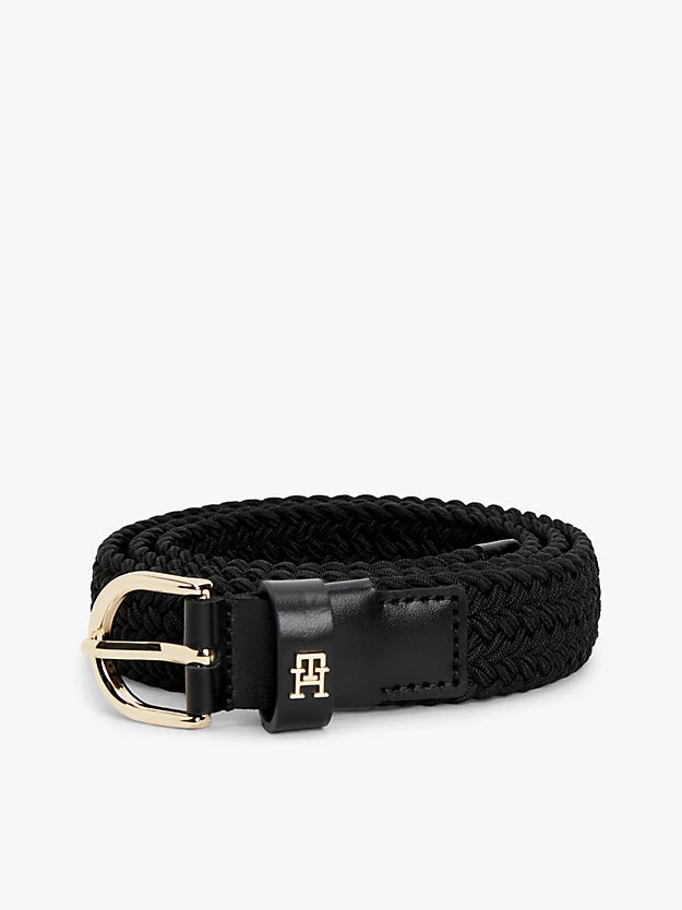 Essential Monogram Braided Elastic Belt