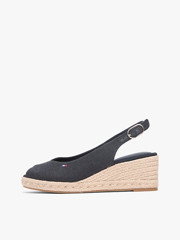 Hemp Slingback Wedge Espadrilles