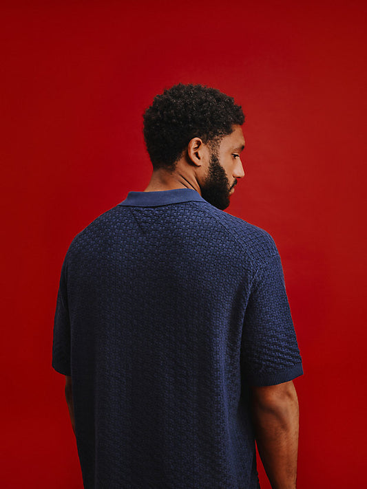 Washed Structured Polo Shirt