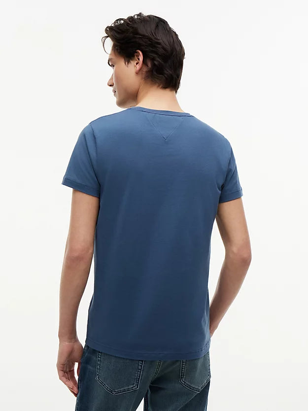 Flag Embroidery Slim Jersey T-Shirt