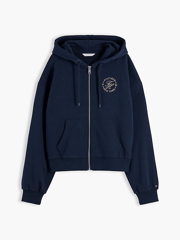 Logo Embroidery Zip-Thru Hoody