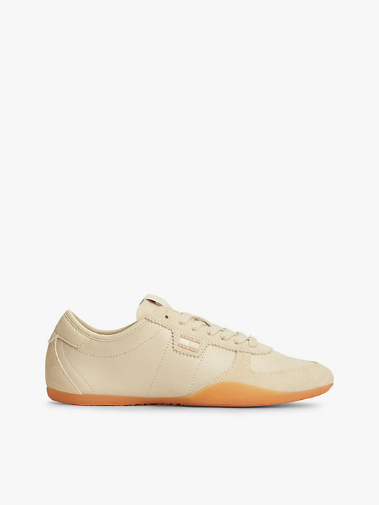 Leather Low Profile Ballet Trainers