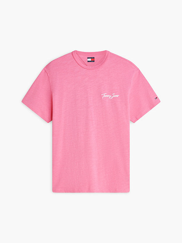 Back Graphic Textured Relaxed T-Shirt