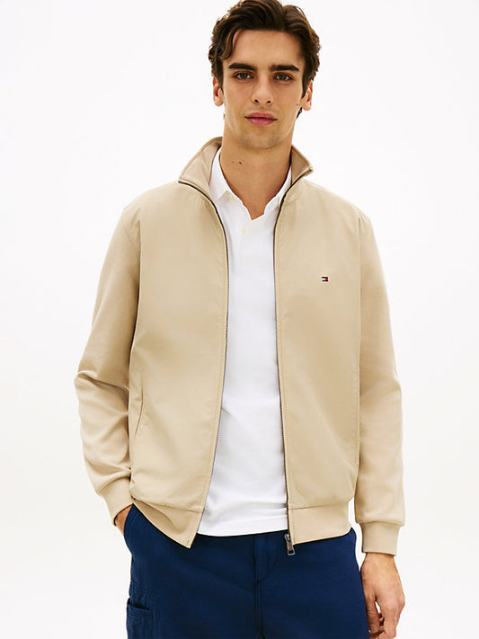 Intechno Knit Flag Embroidery Zip-Thru Jumper