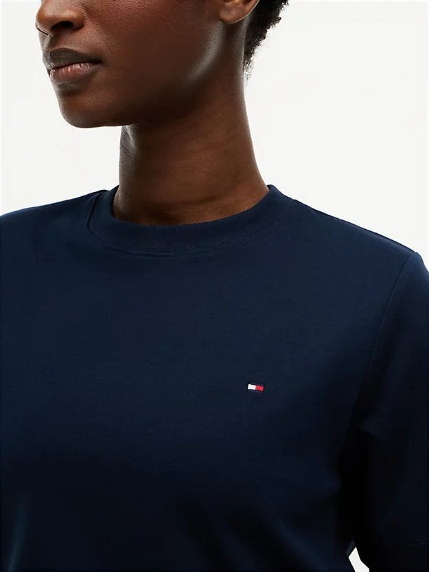 Boxy Interlock Knit T-Shirt