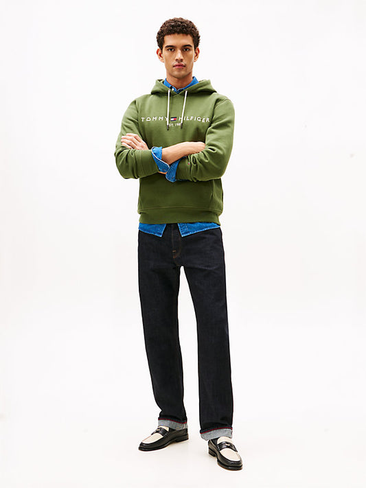 Logo Embroidery Fleece Hoody