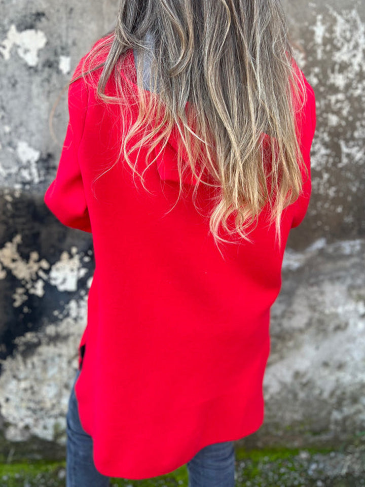 SOLDE DÉSTOCKAGE🔥 Veste décontractée à col rond zippée à manches longues