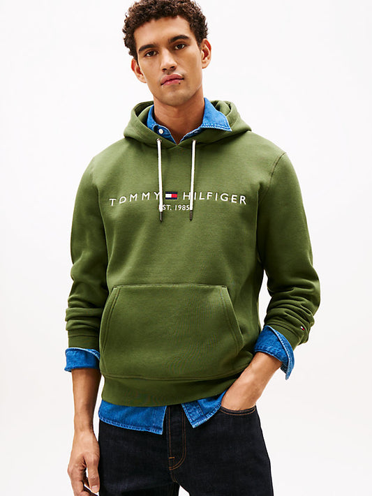 Logo Embroidery Fleece Hoody