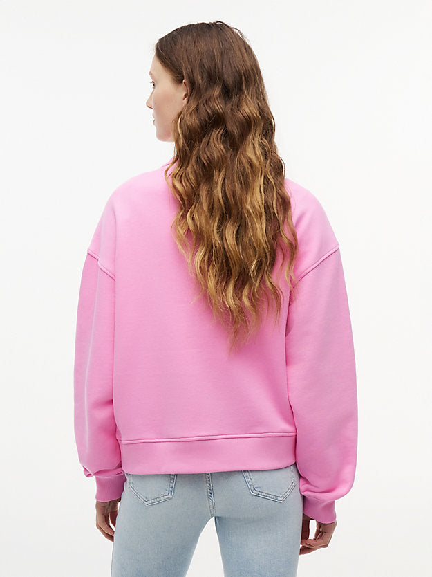 Badge Boxy Fleece Sweatshirt