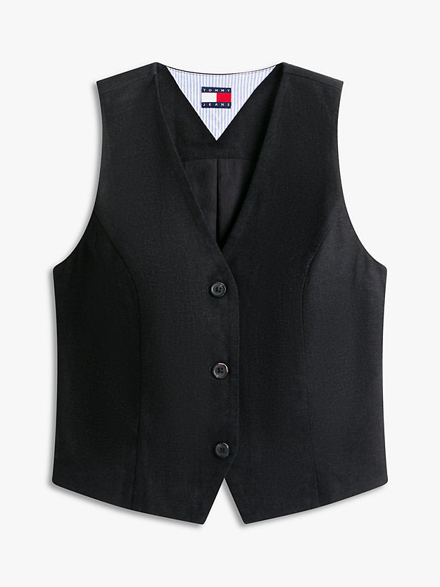 Linen Blend Waistcoat