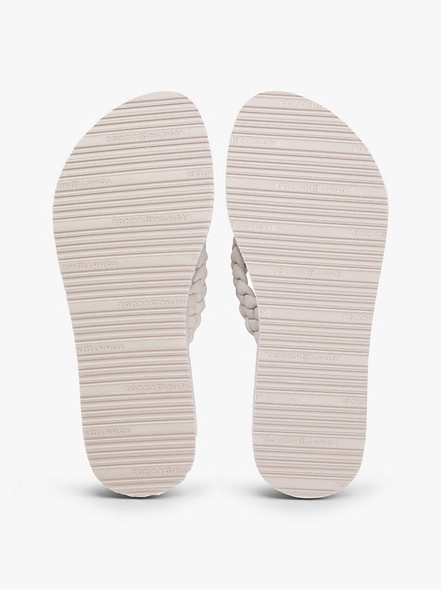 Braided Strap Wedge Flip-Flops