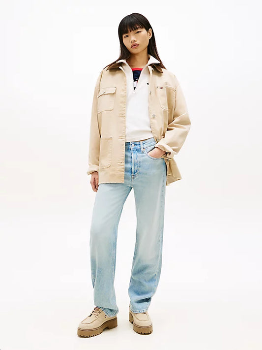 Faded Mid Rise Straight Leg Jeans