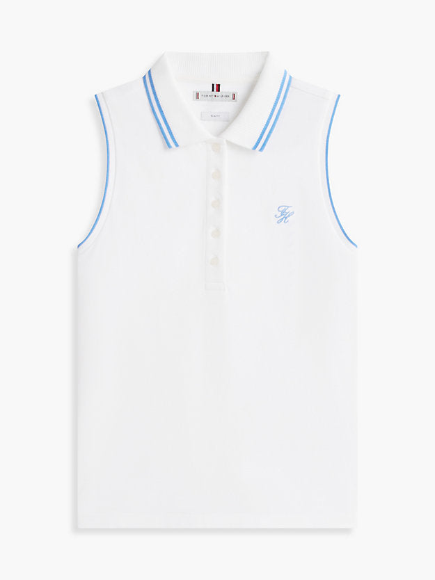 1985 Slim Fit Pique Sleeveless Polo Shirt