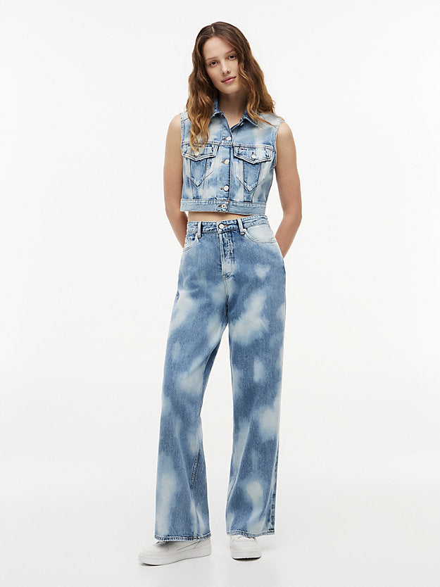 Claire Tie-Dye High Rise Wide Leg Jeans