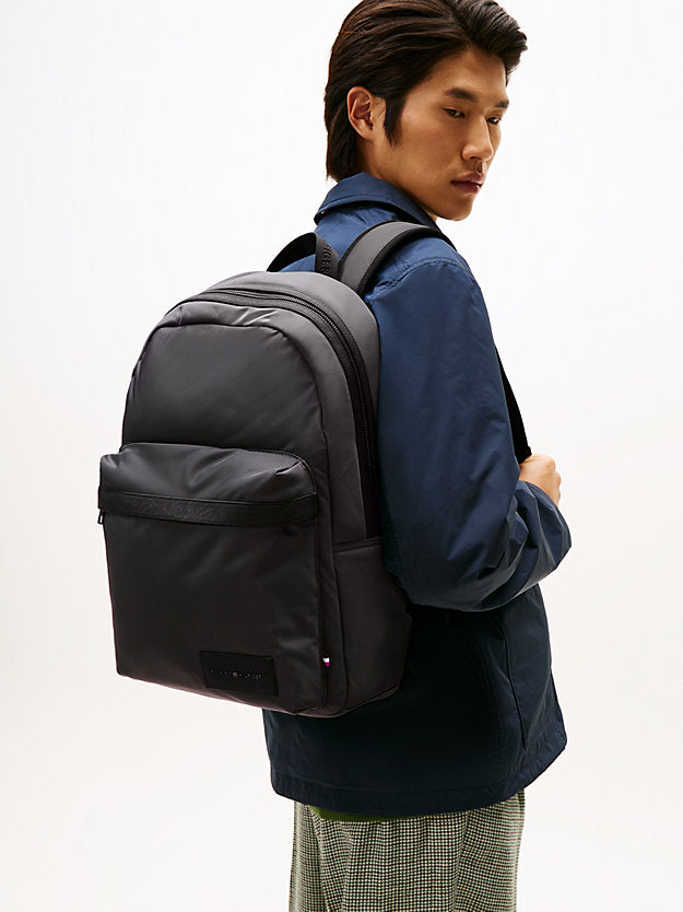 Textile Logo Patch Dome Backpack