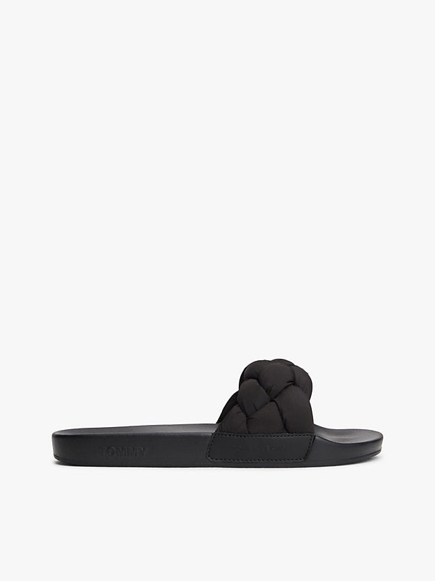 Embossed Braided Strap Slides