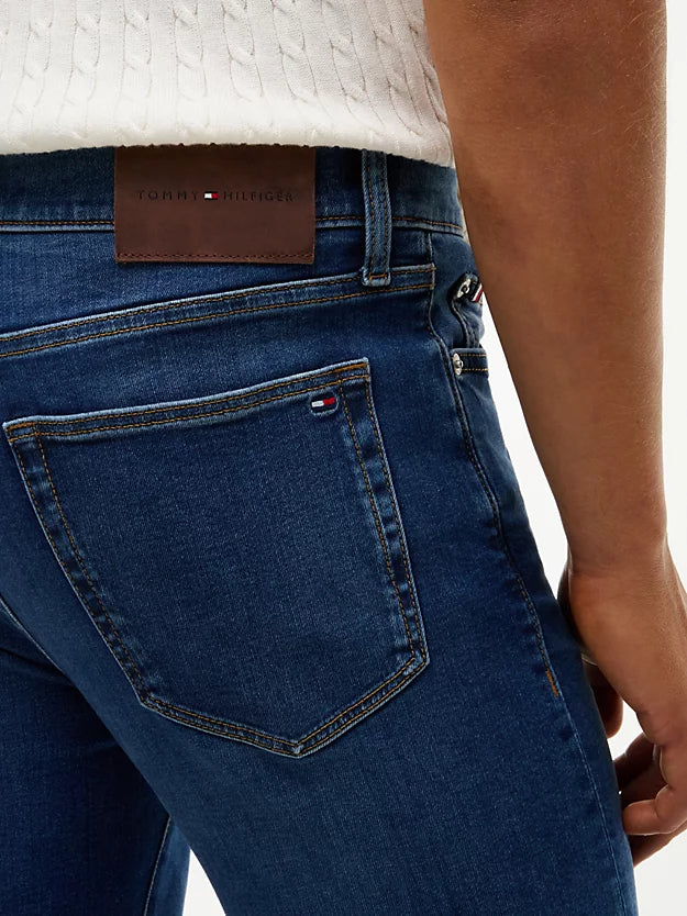 Bleecker Whiskered Five-Pocket Slim Jeans
