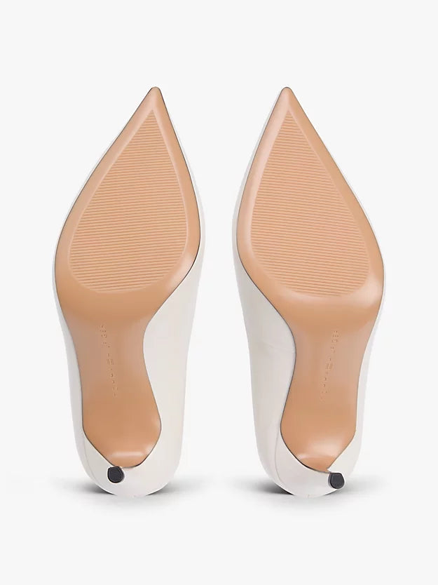 Leather Pointed Toe Stiletto Heels