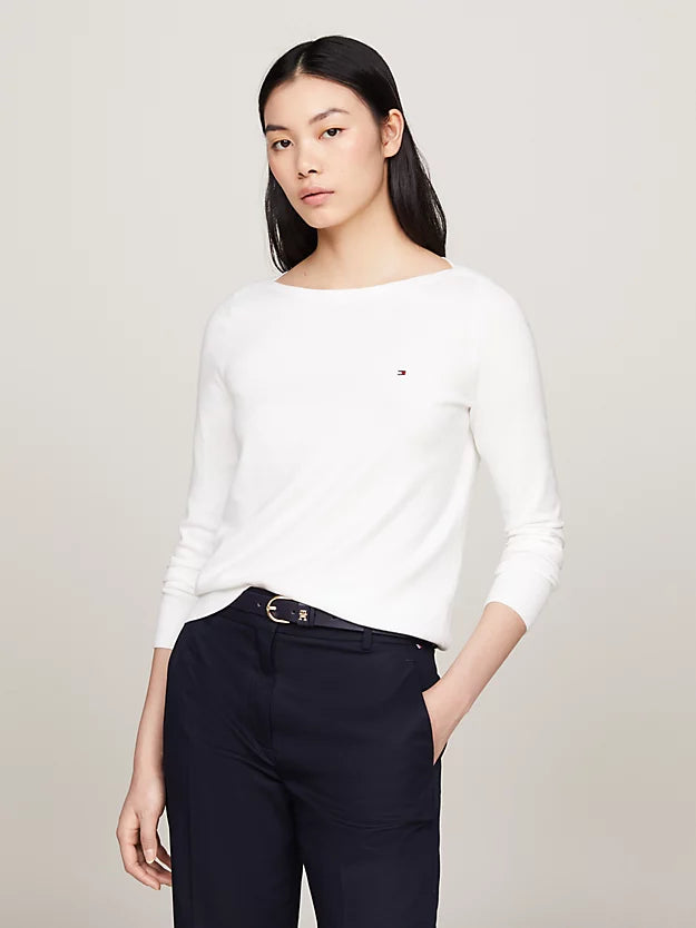 Boat Neck Jersey Jumper