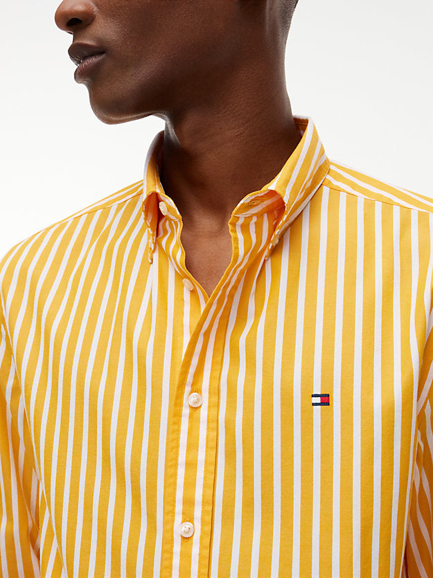 Regular Fit Flex Stripe Poplin Shirt