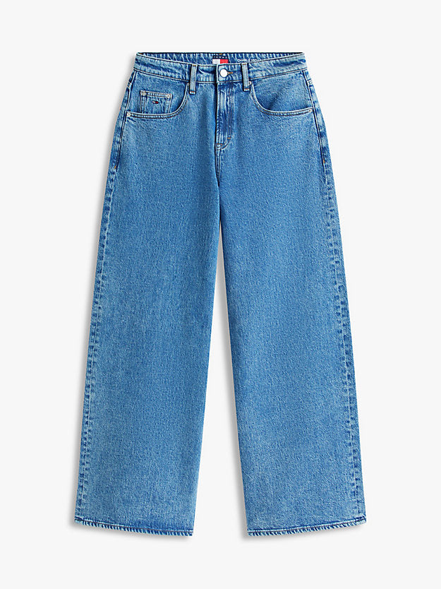 Faded Mid Rise Loose Jeans