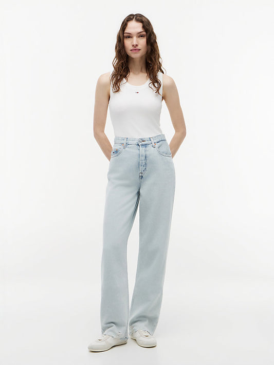 High Rise Slim Straight Jeans