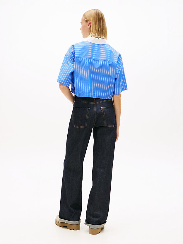 Relaxed Fit Popover Short Sleeve Shirt