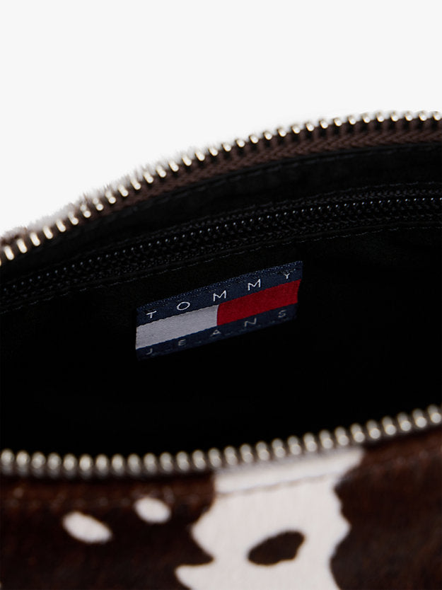 Cow Print Leather Shoulder Bag
