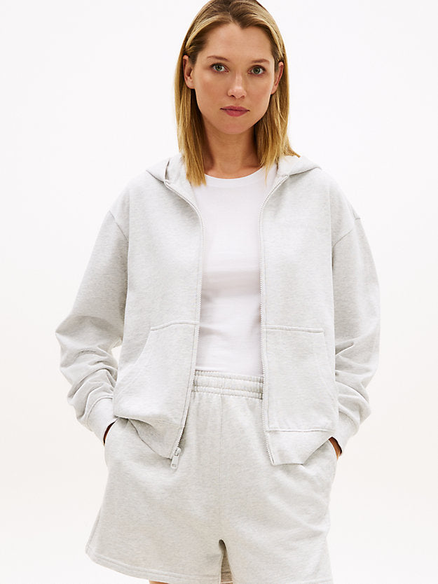 Essential Logo Zip-Thru Lounge Hoody