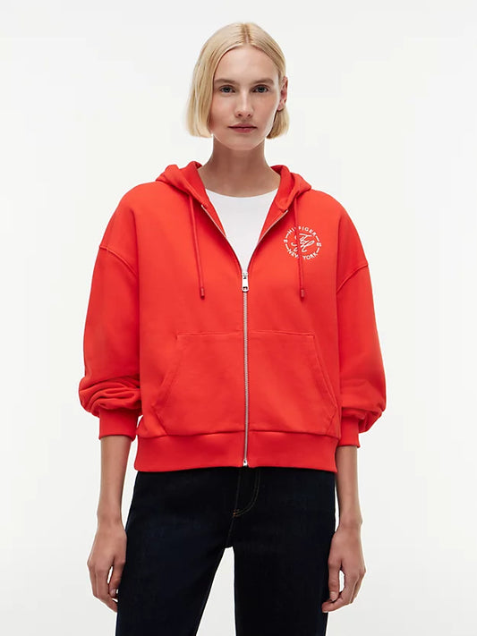 Logo Embroidery Zip-Thru Hoody