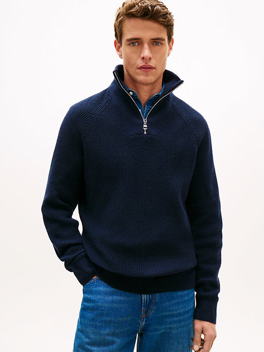 Fisherman Rib-Knit Relaxed Jumper WiWool
