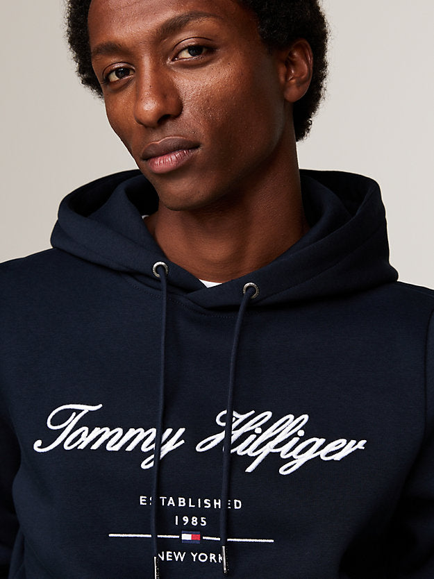 Logo Embroidery Fleece Hoody