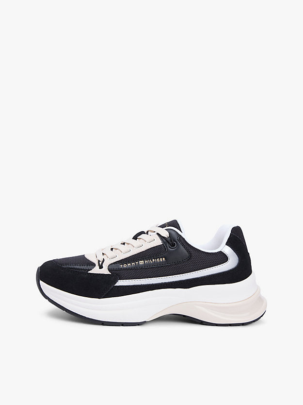 Suede Chunky Lace-Up Trainers