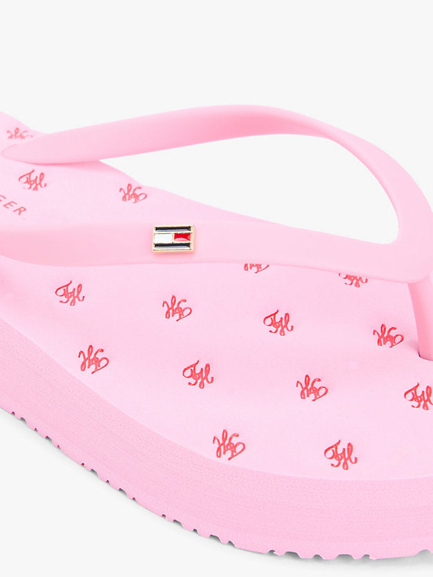 Repeat Logo Platform Flip-Flops