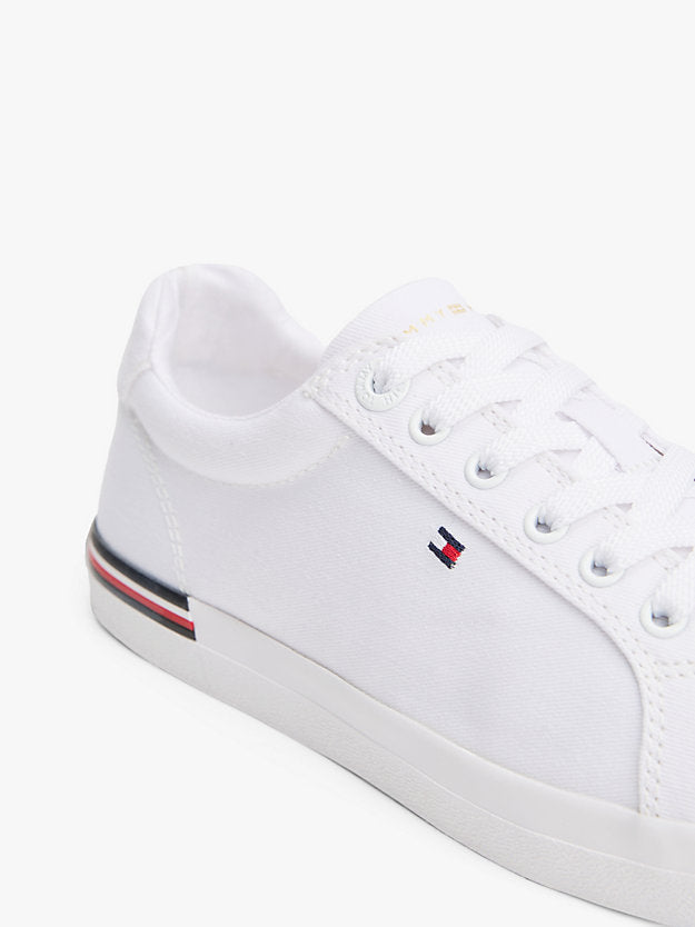 Twill Signature Lace-Up Trainers
