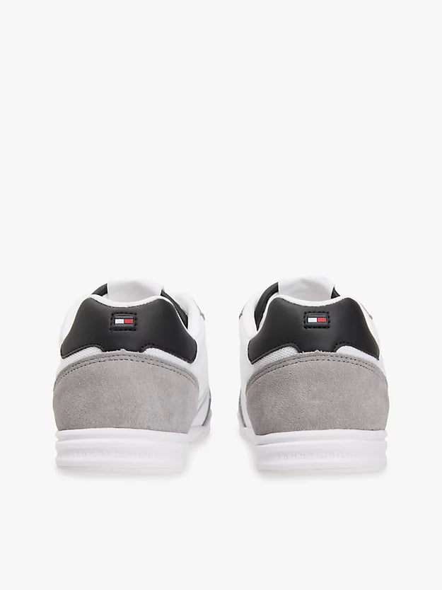 Mixed Texture Cupsole Trainers WiLeather