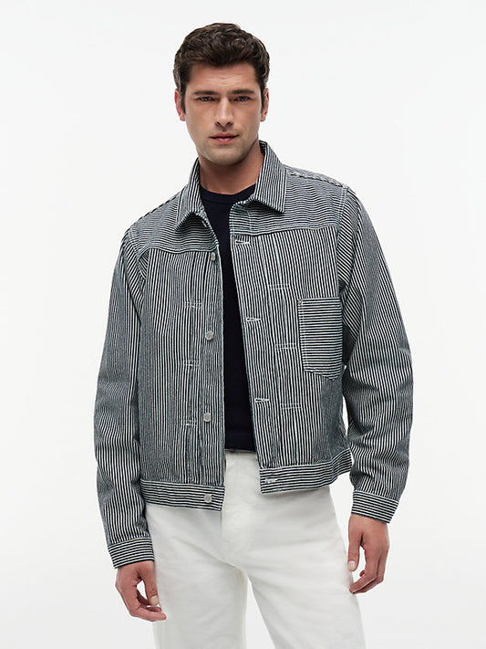 Stripe Denim Jacket