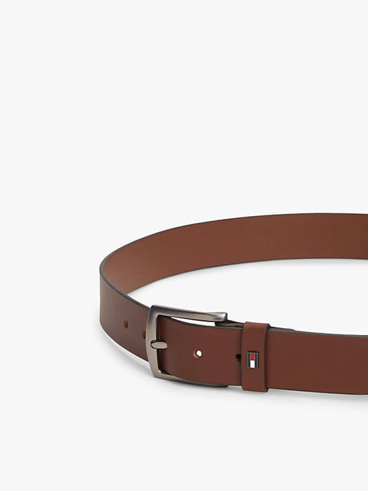 Denton Enamel Flag Leather Belt