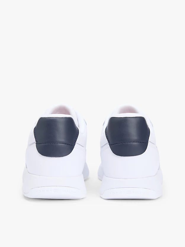 Monogram Plaque Leather Trainers