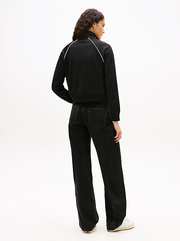 Badge Interlock Knit Track Jacket