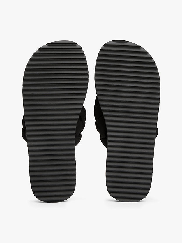 Braided Padded Strap Serrated Flip-Flops