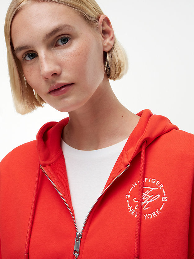 Logo Embroidery Zip-Thru Hoody