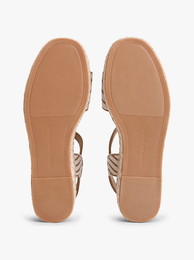 Breton Stripe Platform Wedge Espadrilles