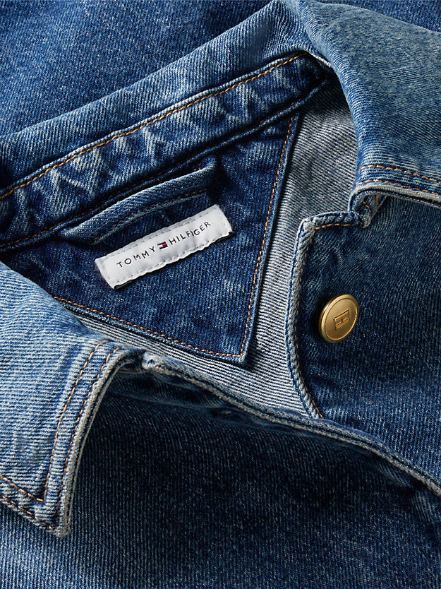 Flag Horsebit Relaxed Denim Jacket