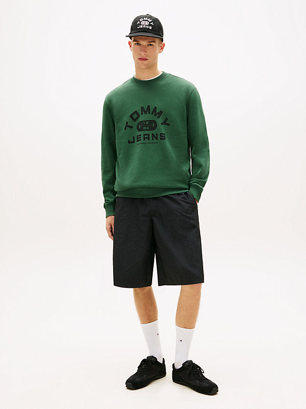 Graphic Terry Crew Neck Sweatshirt
