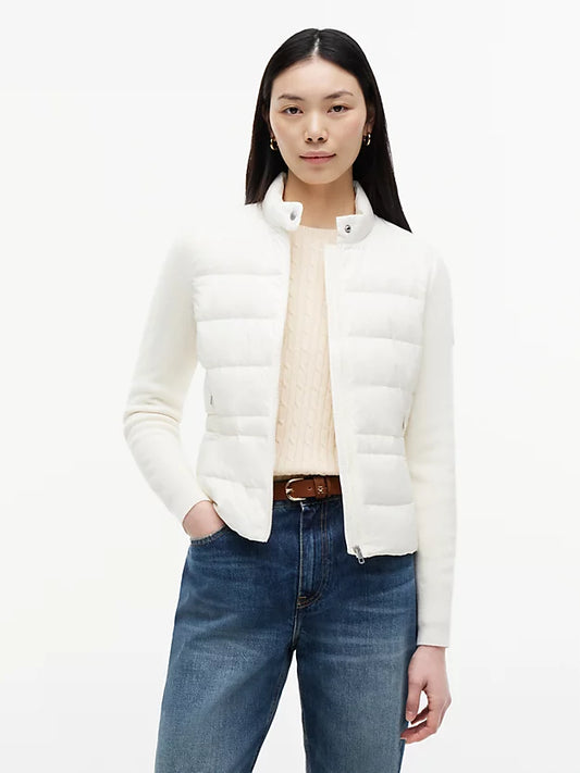 Mixed Texture Slim Lightweight Down Jacket