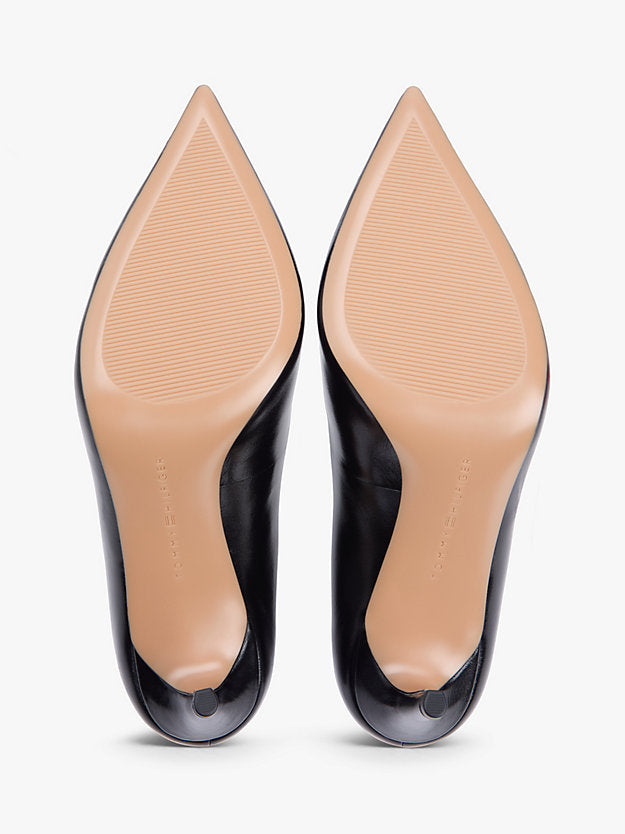 Leather Pointed Toe Stiletto Heels